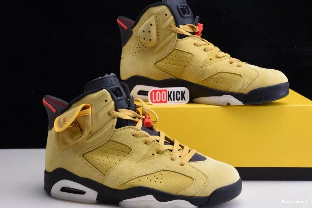 Kick Theory SCOTT 6 JORDAN X TRAVIS AIR CN1084-300 YELLOW 0806